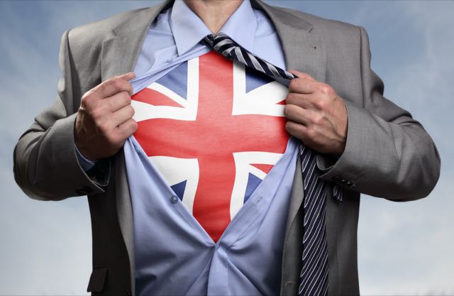 Bandera brit�nica en una camiseta: imagen ilustrativa del Pack Completo de ingl�s